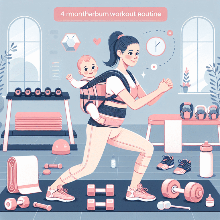 Baby Wearing Workout Routine for Safe Arms and Legs Training 4 Months Postpartum
