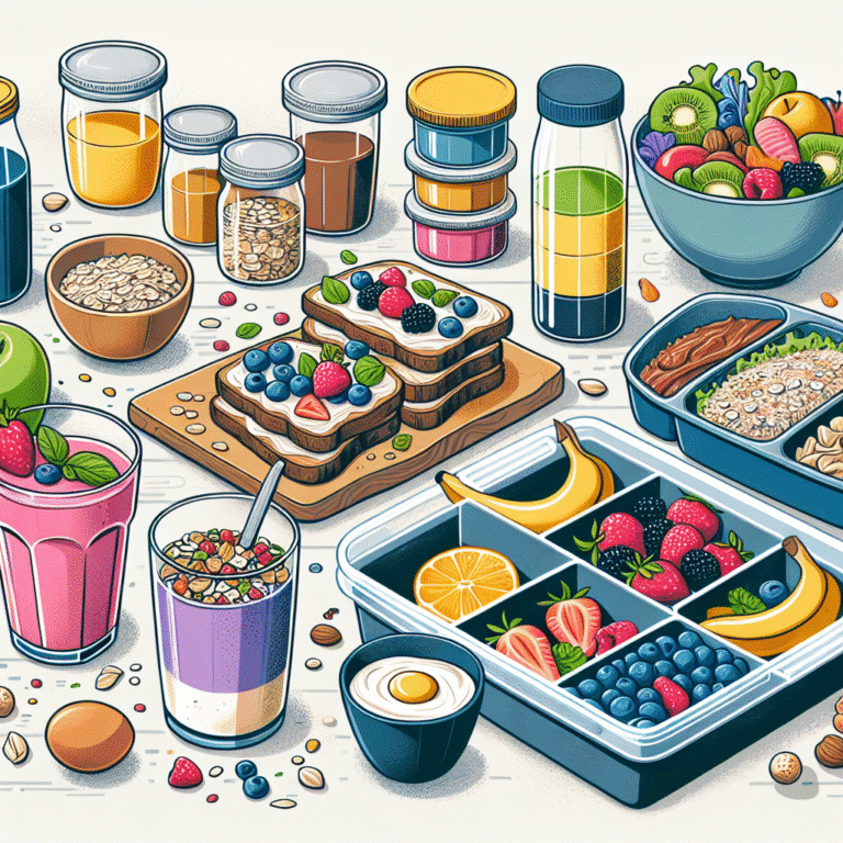 how to meal prep healthy breakfast options to maximize postpartum energy