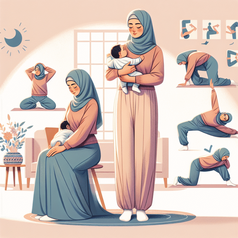 safe stretches for tight hip flexors from long periods of baby holding