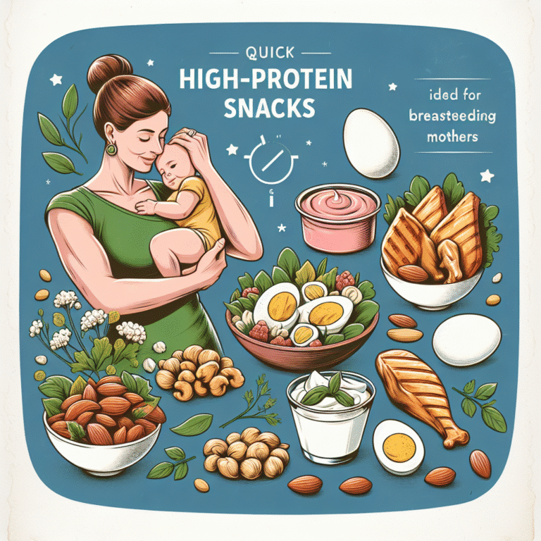 best quick high protein snack ideas for breastfeeding mothers