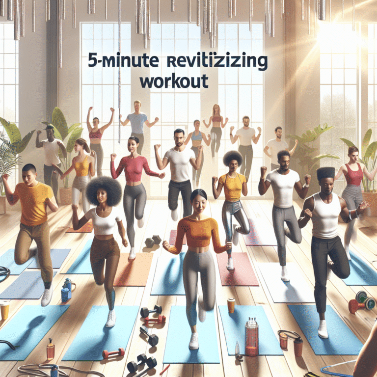 quick 5 minute workout to reduce energy slump in the mid-afternoon