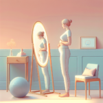 using mirrors to assess abdominal separation safely postpartum