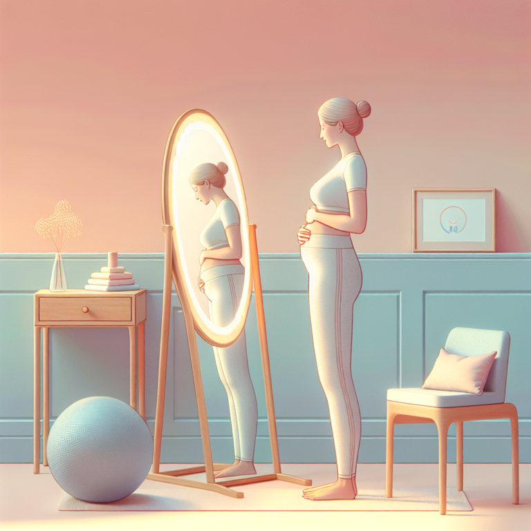 using mirrors to assess abdominal separation safely postpartum