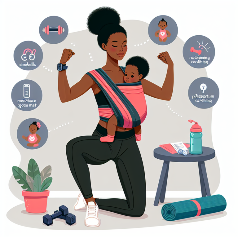 Baby Wearing Workout Routine for Safe Arms and Legs Conditioning Postpartum
